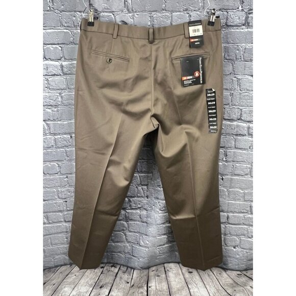 Perry Ellis Portfolio Mens Dress Pants Size 38x29 Sandstone Beige No Iron Flat F - Picture 9 of 9